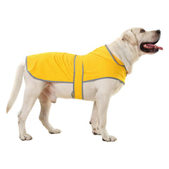 HAPPIERE chaqueta para perro grande, vista frontal, protección contra la lluvia.