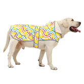 HAPPIERE impermeable para perro grande con capucha reflectante para salidas seguras