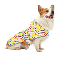 Chaqueta de lluvia HAPPIERE para perros grandes con capucha mantiene al perro seco.