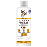 Happy Jack Kennel Dip, bote de 8 oz, protección de pulgas y garrapatas.