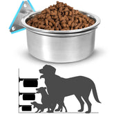 Harhana tazón elevado colgante para perros grandes, comer cómodo sin encorvar el cuello.