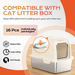 Harich CurLife filtro carbono activado para caja de arena gato, absorbe olores eficientemente