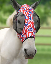 Harrison Howard máscara antimoscas con ajuste estirable y gran espacio ocular para caballos
