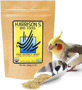 Harrison's High Potency Mash con empaque orgánico para aves, imagen descriptiva