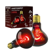 HARTOMPET 100W emisor de calor rojo suave para termorregulación de reptiles.