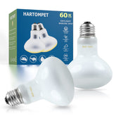 Lámpara de calor HARTOMPET 60W para reptiles, calor suave y luz natural