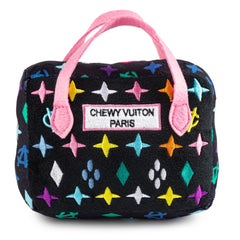Haute Diggity Dog Bolso Chewy Vuiton, monograma negro, ideal para paseos y juego