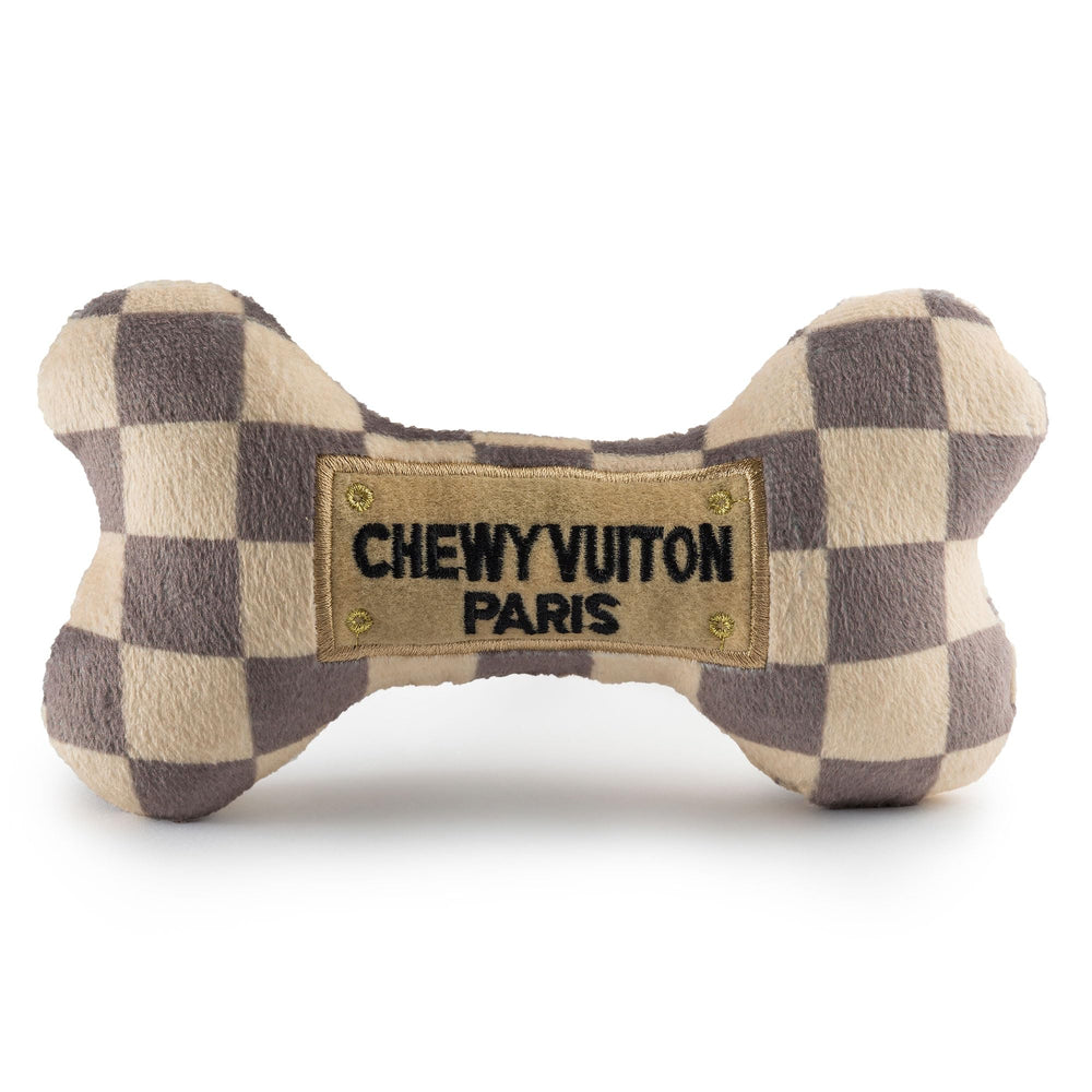 Haute Diggity Dog Checker Chewy Vuiton Hueso Interactivo para juego y enriquecimiento.