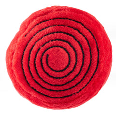 Tapete de yoga Chewlulemon Haute Diggity Dog, diseño rojo llamativo, perfecto para juego interactivo.