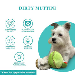 Detalles bordados de Dirty Muttini de Haute Diggity Dog aportan elegancia duradera.