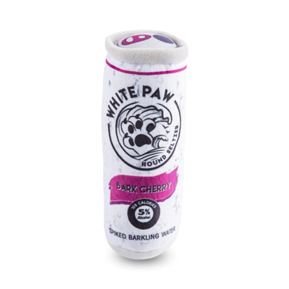 Haute Diggity Dog Juguete peluche blanco-pata bark-cereza frente para juego interactivo