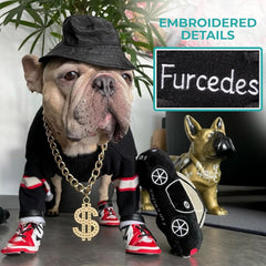 Diseño llamativo y bordado de Haute Diggity Dog Furcedes para decoración divertida