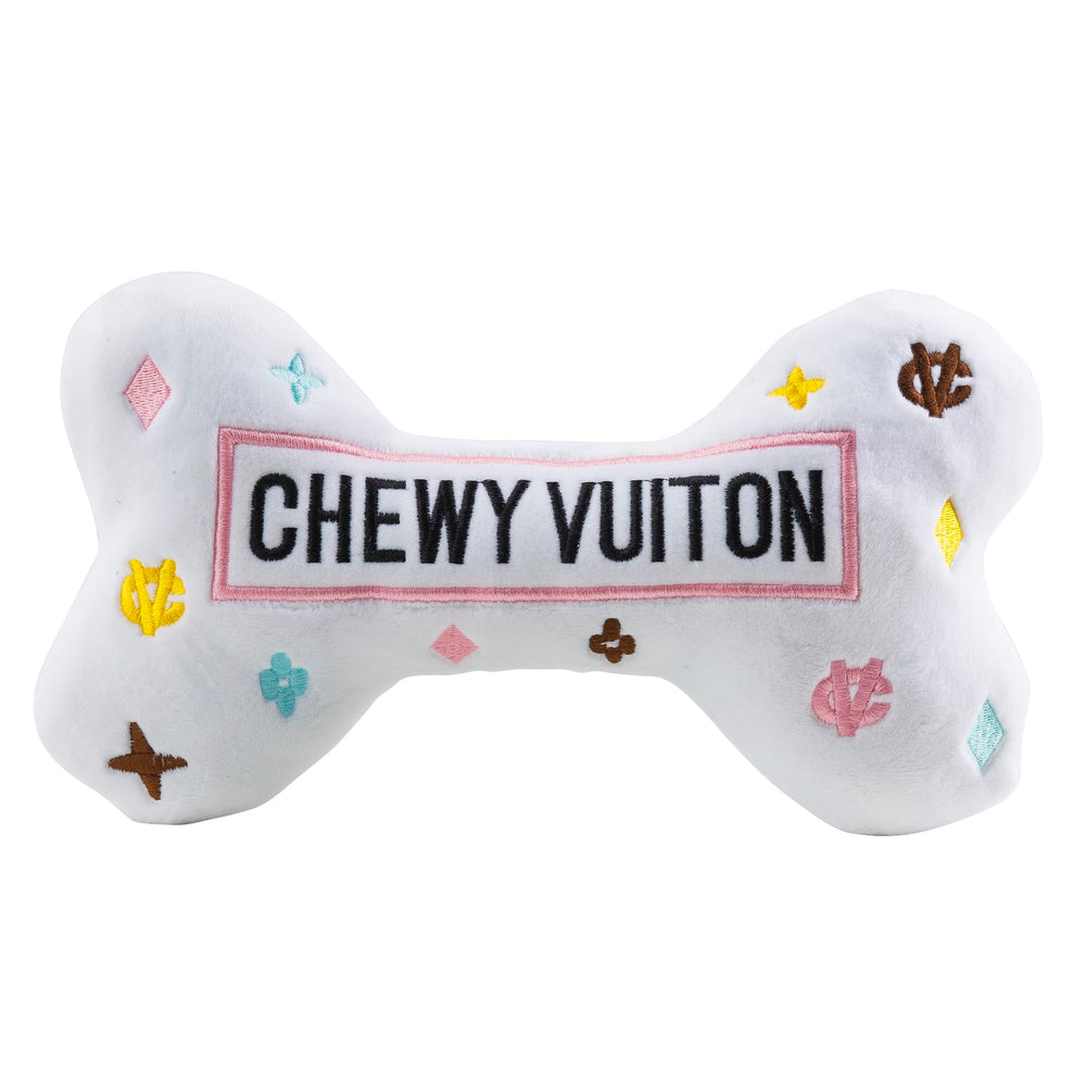 Haute Diggity Dog Hueso Blanco Chewy Vuiton XL duradero para mordidas