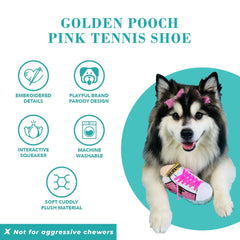 Haute Diggity Dog Pink Golden Pooch, detalles bordados elegantes para un aspecto distintivo