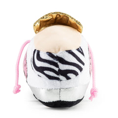 Haute Diggity Dog Pink Golden Pooch, exterior felpa rosa y blanco, tacto suave
