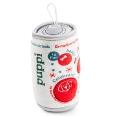 Puppi Solda Grrranberry Fizz de Haute Diggity Dog, juguete peluche suave con chirrido para juego interactivo