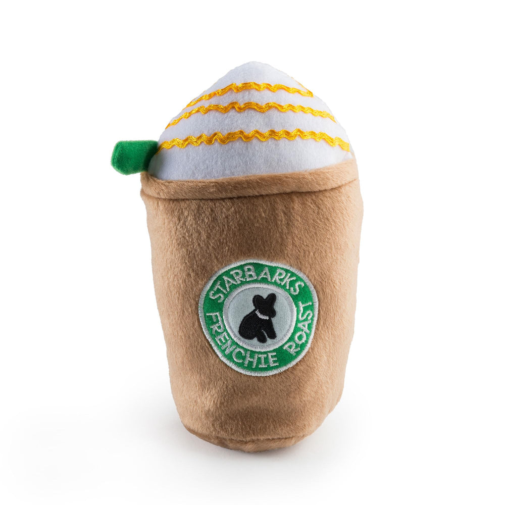 Starbarks Frappawcino de Haute Diggity Dog con sonido interno para juego interactivo.