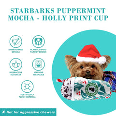 Starbarks Puppermint Mocha: diseño navideño suave y duradero para abrazar.