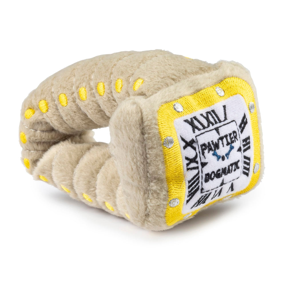 Pawtier Watch de Haute Diggity Dog, exterior marrón-dorado suave, ideal para juego diario.