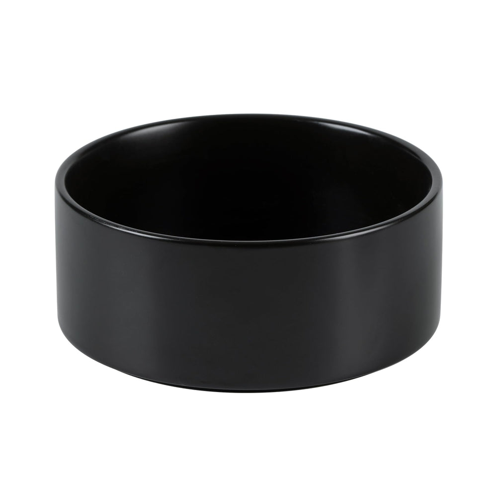 Havniva cuenco cerámico para perro mediano, vista frontal, ideal para comidas diarias.