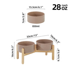 Soporte de madera estable de Havniva evita deslizamientos durante la comida.