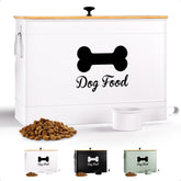 HB Design Co. Contenedor de alimento para perros 15 libras, almacenamiento práctico.