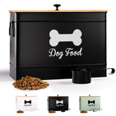 HB Design Co Contenedor hermético para comida de perros, vista frontal con gran capacidad para 15 lb