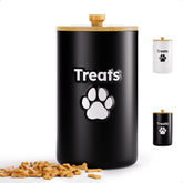 HB Design Co contenedor golosinas para perro ceramico negro mate.