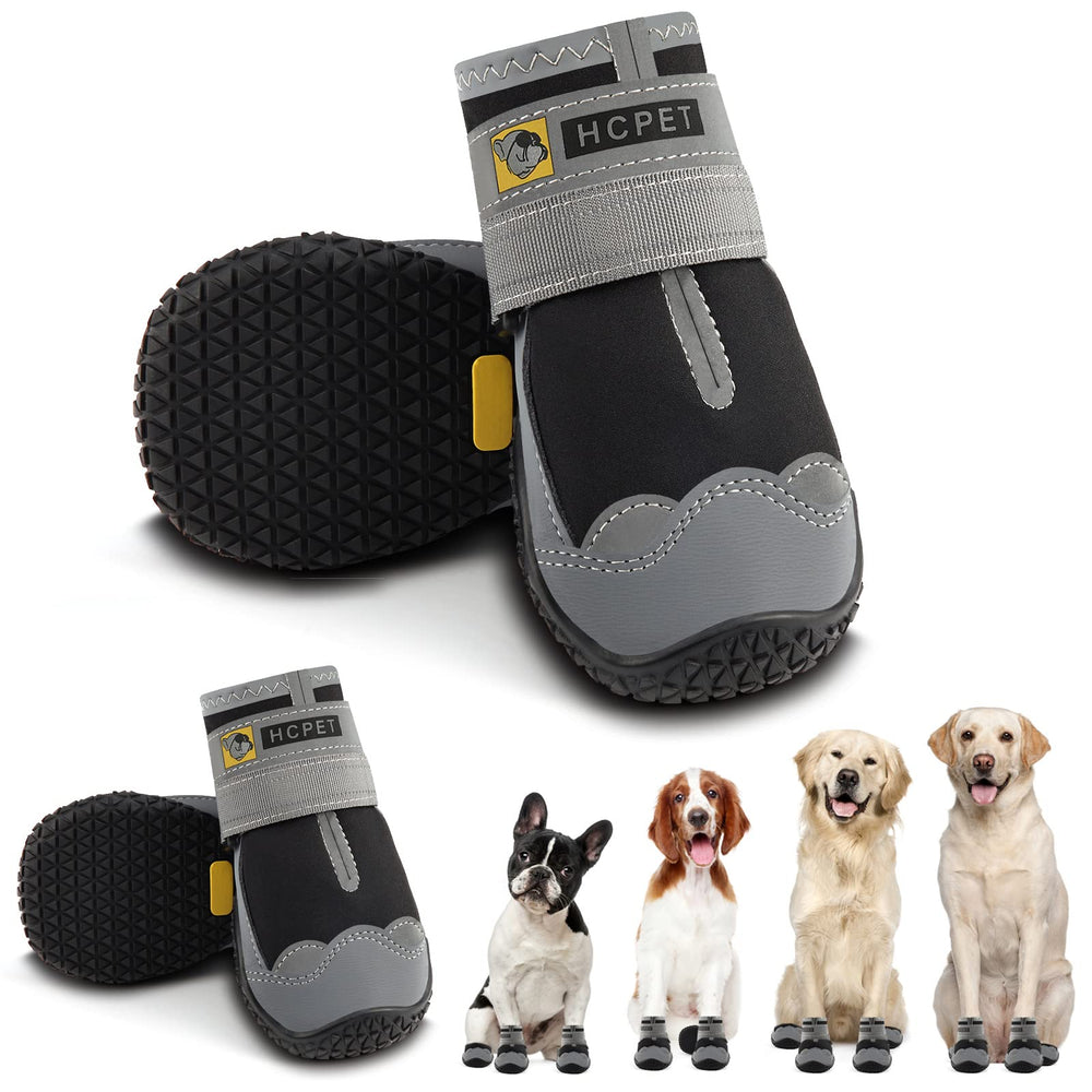 Hcpet zapatillas para perro grande, frontal, protegen las patas del agua