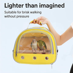 Accesorios incluidos en la mochila: perch de madera y bandeja para limpieza.