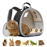 Hcupet Portabebés para conejo con ventana frontal transparente, ideal para observar durante el paseo.