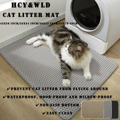 HCY&WLD alfombrilla, base antideslizante, evita derrames y protege el suelo.