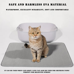 HCY&WLD alfombrilla para gatos, limpieza rápida y recogida de desechos.