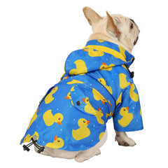HDE poncho para perro con orificio para arnés, sujeción segura en paseos