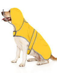 Capa HDE para perros con visera transparente, protege vista y mantiene seco en la lluvia