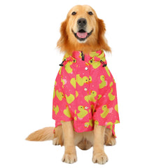HDE chubasquero para perro con capucha removible, ideal para lluvia
