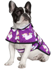 HDE poncho para perro, vista lateral, ligero y cómodo para lluvias ligeras.