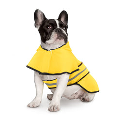 HDE poncho-lluvia-perro-reflectante: mayor visibilidad para paseos nocturnos.