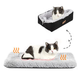 HDLKRR cama autocalentante en modo plana ofrece confort cálido para gatos.