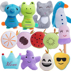 HDMOTU juguete peluche de frutas para perros, estimula la masticación.