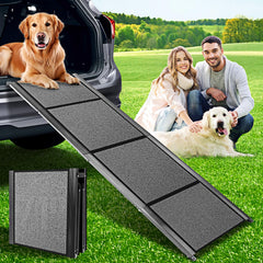 Rampa HEALLILY para perros: estructura de aluminio robusta y duradera.