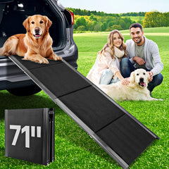 HEALLILY rampa para perros 71x20 en coche, facilita subir al vehículo