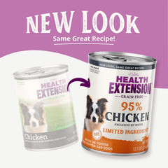 Health Extension 95% pollo, proteína natural para perros exigentes.