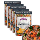 Health Extension Gently Cooked: cordero y zanahoria en plato, comida casera para perros