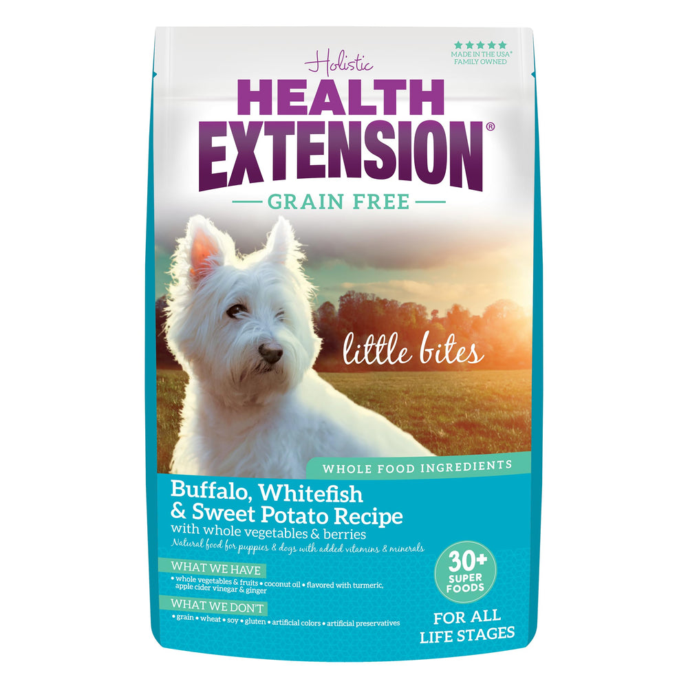 Health Extension Little Bites: bocado pequeño para perros miniatura y masticación fácil