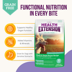 Health Extension mezcla 30 superalimentos para soporte digestivo.