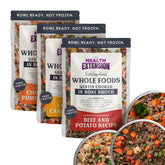 Health Extension: porciones de pollo y calabaza listas para servir, sabor natural