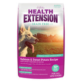 Health Extension Salmón: primer ingrediente visible, fuente de proteína magra para músculos y energía.