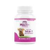 Health Extension tabletas multivitaminas para perro, frente al envase, consumo diario fácil