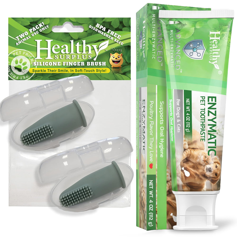Healthy Surplus pasta enzimática para perros con sabor a pollo y aliento más fresco.